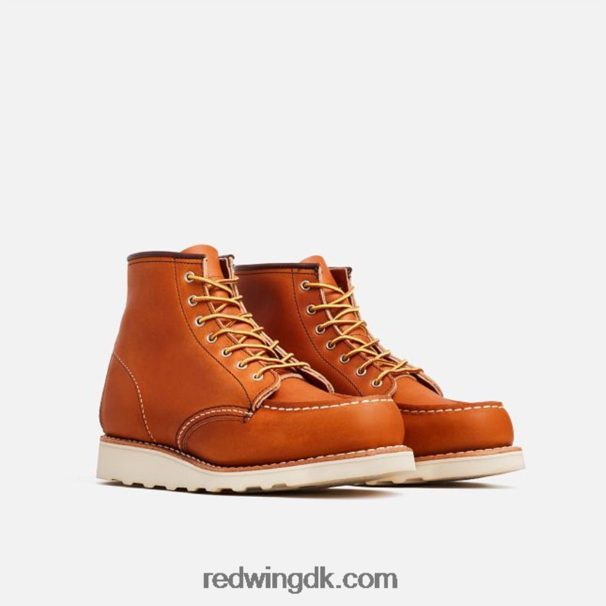 heritage - style 3373 6-tommer klassisk moc korte støvle til kvinder i boundary læder oro 4228HT187 Red Wing