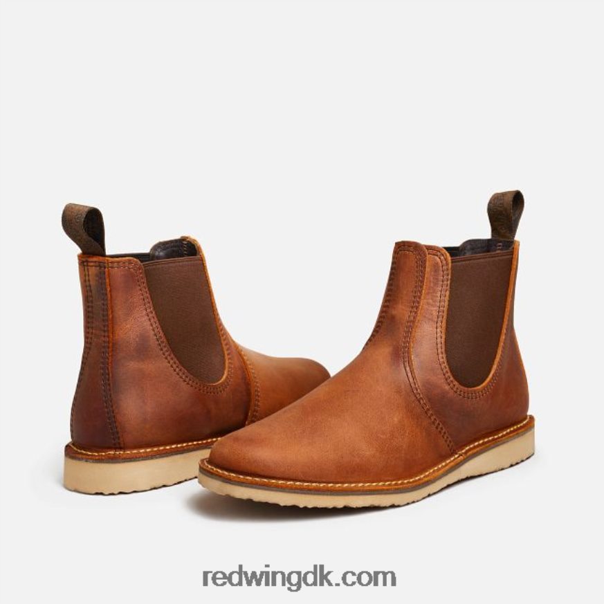 heritage - style 3404 clara damestøvle med hæl i ældre læder kobber 4228HT179 Red Wing