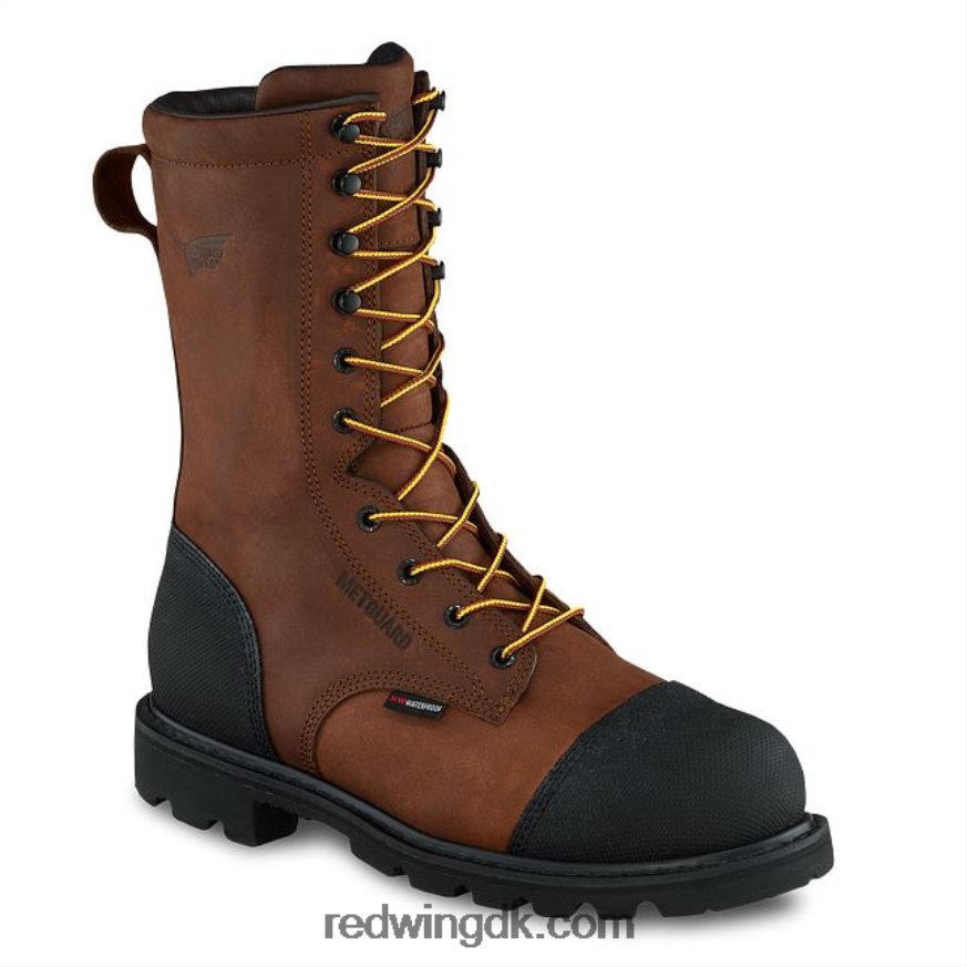 work - style 2401 flexforce herre 6-tommer vandtæt sikkerhedstå støvle Brun 4228HT68 Red Wing