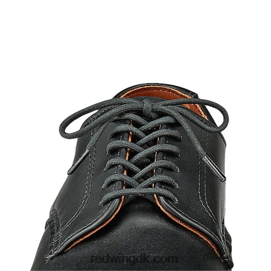 style 97138 48-tommer fladvoksede blonder unisex blonder i vokset bomuld sort 4228HT249 Red Wing