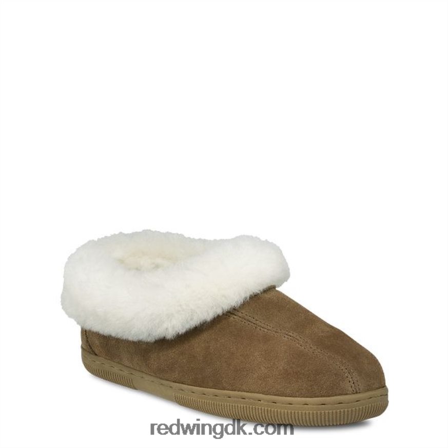 style 97515 fleece-foret ruskind loafer hjemmesko herre fåreskind fleece-foret loafer moc kastanje 4228HT293 Red Wing