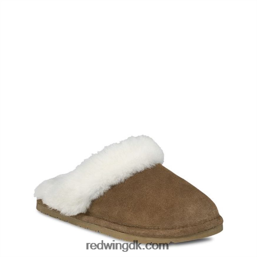style 97518 stofforet ruskind loafer hjemmesko herre stofforet loafer moc kastanje 4228HT290 Red Wing