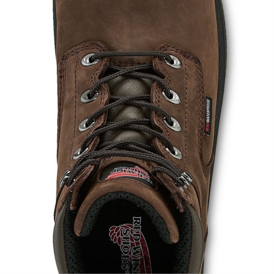 style 97520 fleeceforede ruskindsslidsko til kvinder skeepskind fleeceforet slid Brun 4228HT1 Red Wing