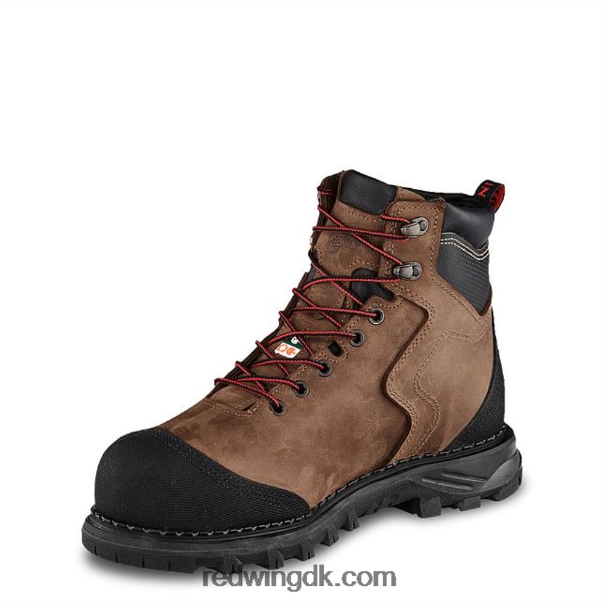 work - style 2411 burnside herre 6-tommer vandtæt sikkerhedstå støvle Brun 4228HT107 Red Wing