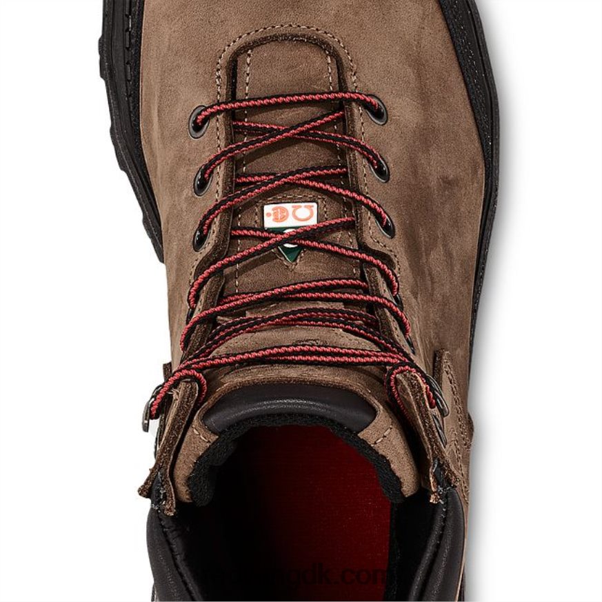 work - style 2411 burnside herre 6-tommer vandtæt sikkerhedstå støvle Brun 4228HT107 Red Wing