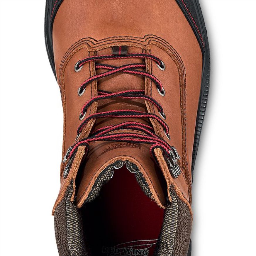work - style 3516 king toe adc herre 8-tommer vandtæt csa metguard sikkerhedstå støvle Brun 4228HT102 Red Wing