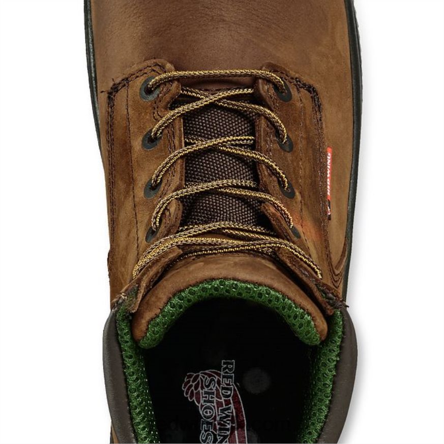 work - style 4456 king toe herre 6-tommer sikkerhedstå metguard støvle Brun 4228HT111 Red Wing
